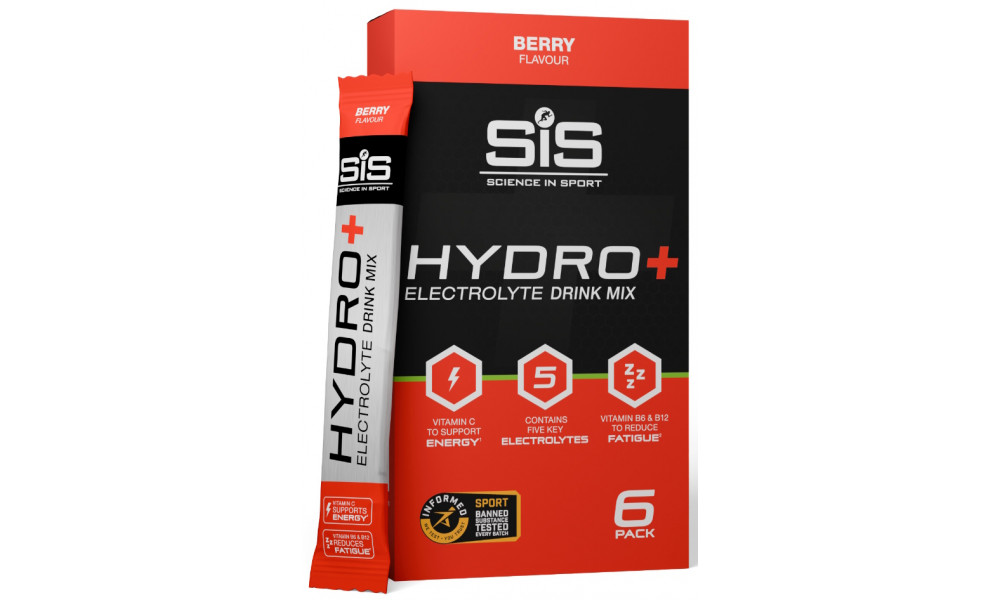 Energinis gėrimas milteliais SiS GO Hydro+ Berry 6x4.5g - 1