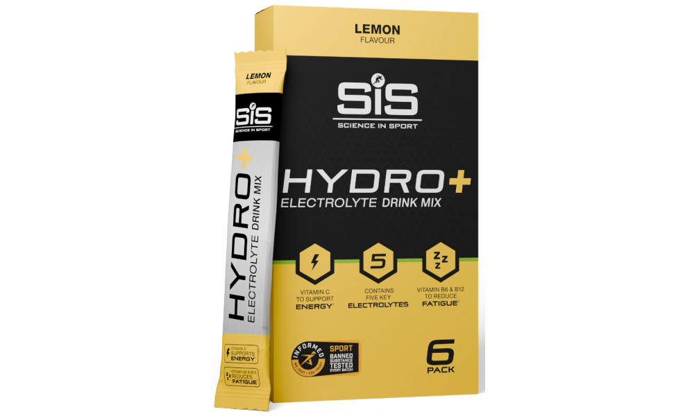 Energinis gėrimas milteliais SiS GO Hydro+ Lemon 6x4.5g - 1