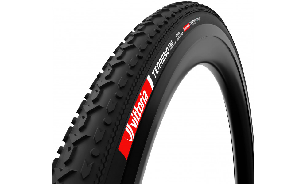 Padanga 28" Vittoria Terreno T80 Coarse loose G2.0 TLR Fold 700x50c / 50-622 Gravel Endurance black - 1