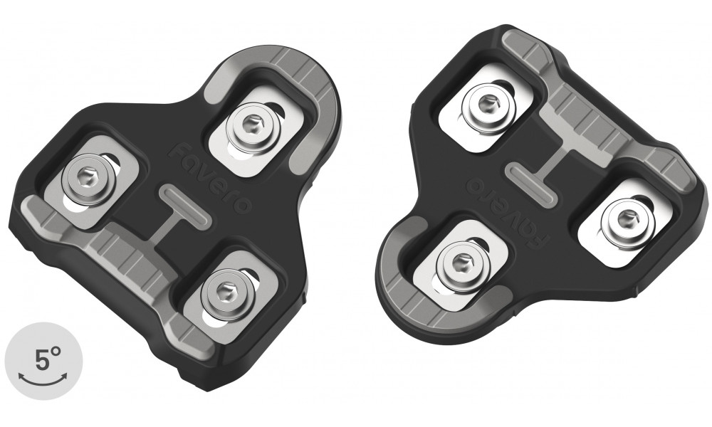 Plokštelės pedalams Favero Assioma PRO RL / Look-Keo 5° grey 