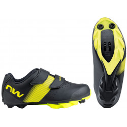 Dviratininko batai Northwave Hammer Junior MTB XC black-yellow fluo