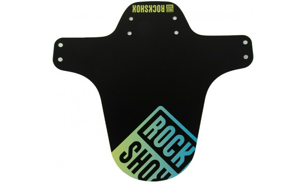 Skydelis priekinis Rockshox MTB blacky-ellow-blue fade 