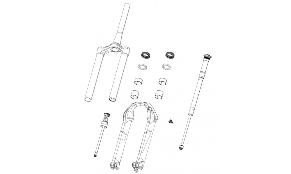 Šakės remonto dalis Rockshox lower leg SID SL C1 Ultimate blue 
