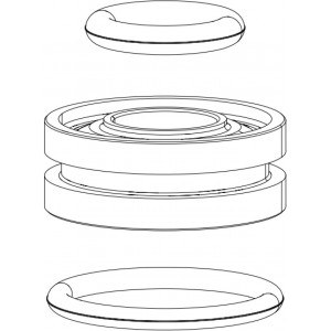 Šakės remonto komplektas Rockshox seal head 12.5/32mm