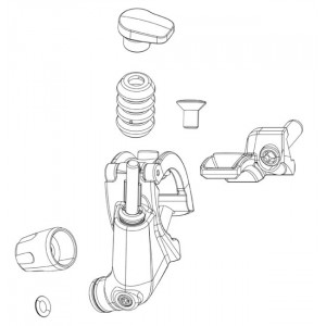 Šakės remonto komplektas Rockshox XLoc Full Sprint Lever