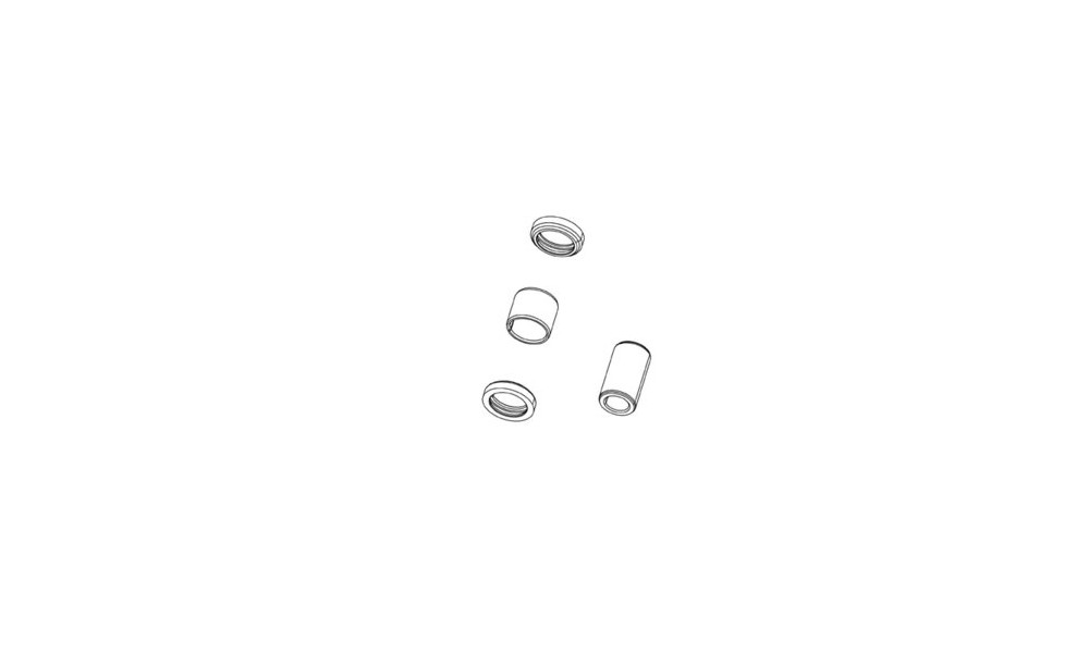 Galinio amortizatoriaus remonto komplektas Rockshox mounting hardware 1/2" 8x23.mm 