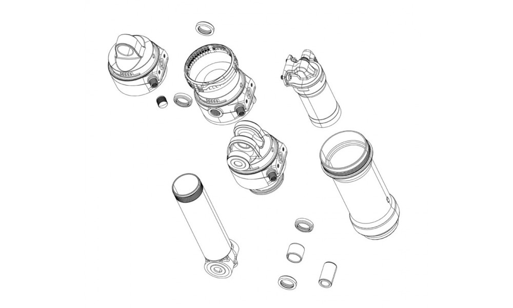 Galinio amortizatoriaus remonto komplektas Rockshox volume reducing spacers Vivid C1 