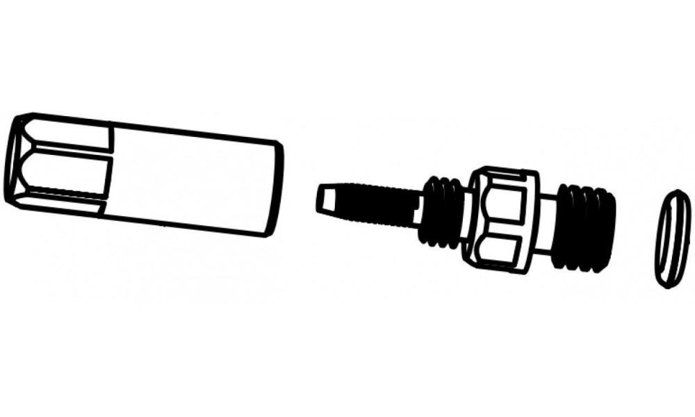 Balnelio laikiklio remonto dalis Rockshox hose barb Reverb Post (10 vnt.) 