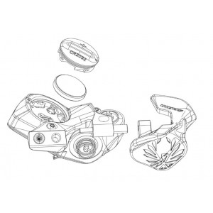 Pavarų perjungimo rankenėlės remonto komplektas SRAM mounting eTap AXS Wireless Blip