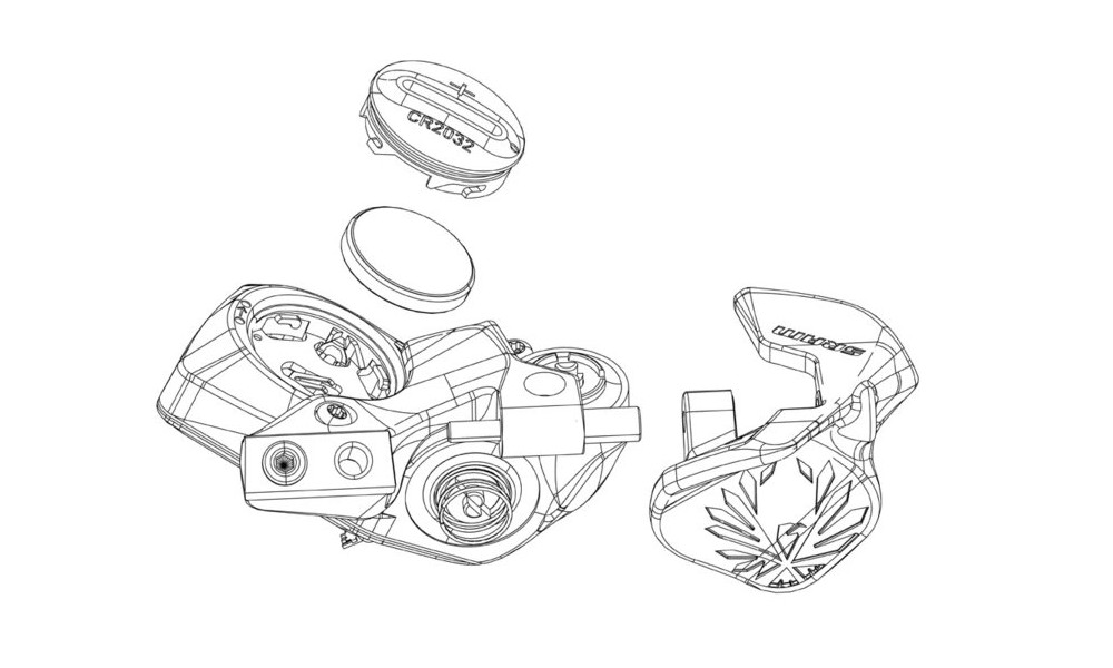 Pavarų perjungimo rankenėlės remonto komplektas SRAM mounting eTap AXS Wireless Blip 