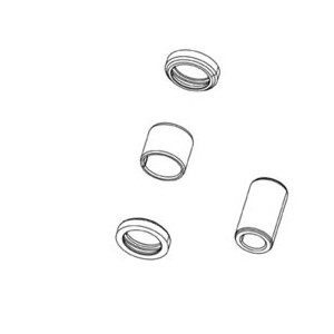 Galinio amortizatoriaus remonto komplektas Rockshox mounting hardware 1/2" 8x15mm