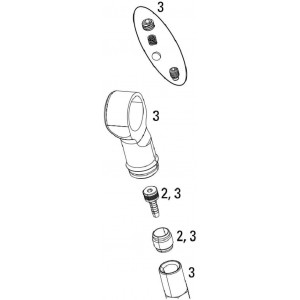 Galinio amortizatoriaus remonto komplektas Rockshox Banjo barb Monarch XX 2014-2017
