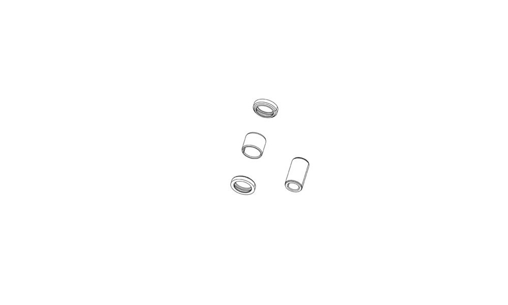 Galinio amortizatoriaus remonto komplektas Rockshox mounting hardware 1/2" 10x50mm 