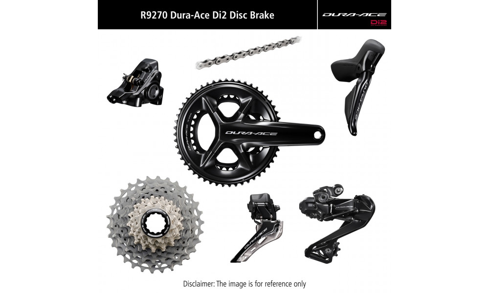 Važiuoklės dalių grupės komplektas Shimano DURA-ACE Di2 R9270 Disc brakes 172.5mm 52x36T 