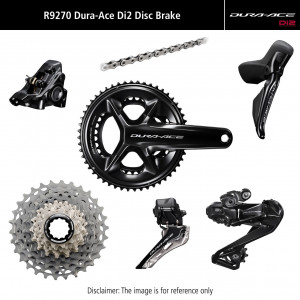 Važiuoklės dalių grupės komplektas Shimano DURA-ACE Di2 R9270 Disc brakes 175mm 52x36T