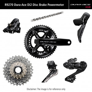 Važiuoklės dalių grupės komplektas Shimano DURA-ACE Di2 R9270P Disc brakes 170mm 50x34T