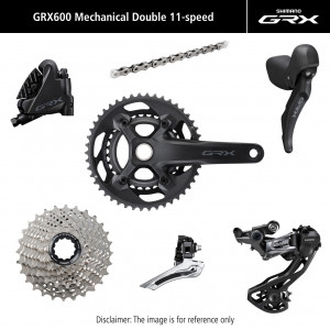 Važiuoklės dalių grupės komplektas Shimano GRX 600 172.5mm 11-speed 46x30T