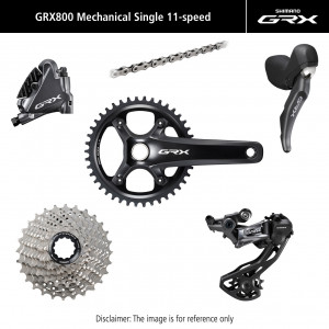 Važiuoklės dalių grupės komplektas Shimano GRX 810 11-speed 172.5mm 42T
