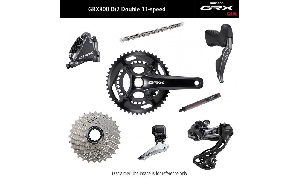 Važiuoklės dalių grupės komplektas Shimano GRX Di2 810 11-speed 175mm 48x31T 