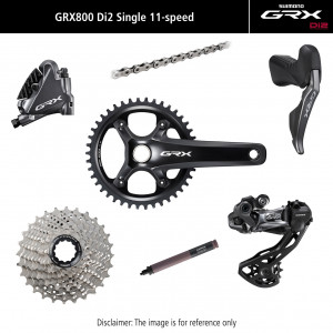Važiuoklės dalių grupės komplektas Shimano GRX Di2 810 11-speed 172.5mm 40T