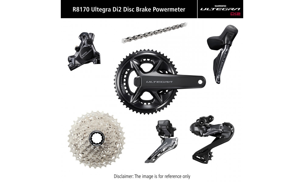 Važiuoklės dalių grupės komplektas Shimano ULTEGRA Di2 R8170P Disc brakes 172.5mm 52x36T 