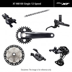 Važiuoklės dalių grupės komplektas Shimano XT M8100 I-Spec EV 2-Piston 175mm 34T