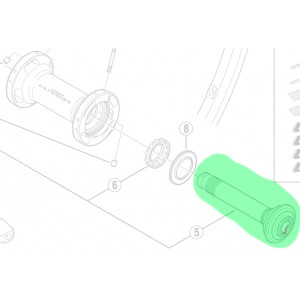 Priekinės įvorės ašis Shimano ULTEGRA WH-6800-F