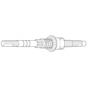 Galinės įvorės ašis Shimano Nexus SG-3C40 175mm