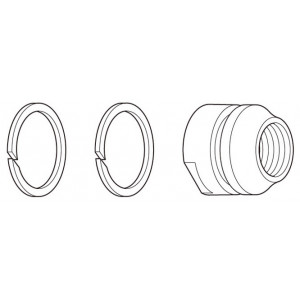 Konusas galinei įvorei Shimano FH-M452 left