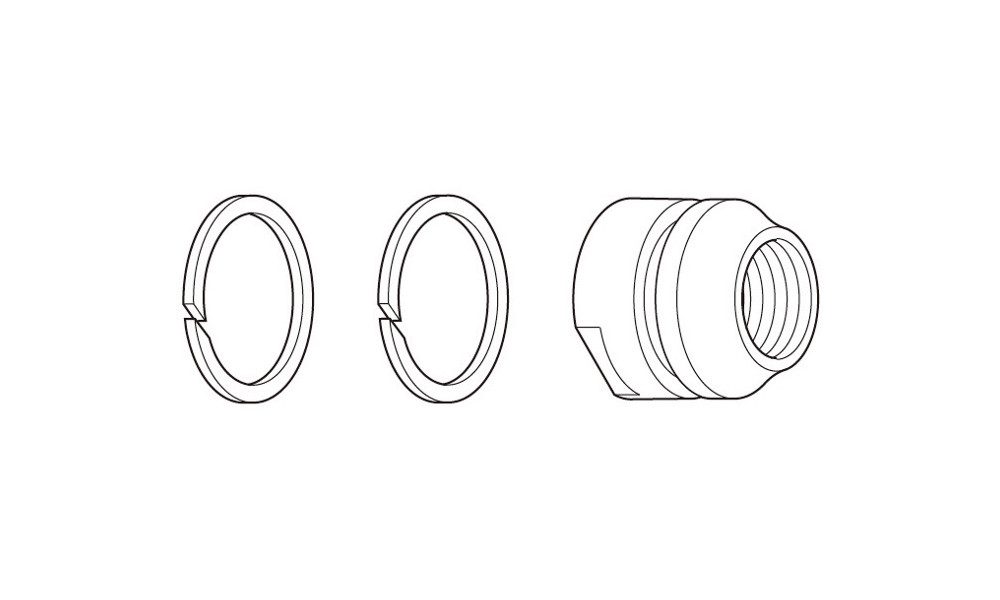 Konusas galinei įvorei Shimano FH-M452 left 