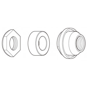 Konusas, poveržlė ir veržlė įvorei Shimano FH-M595 left hand