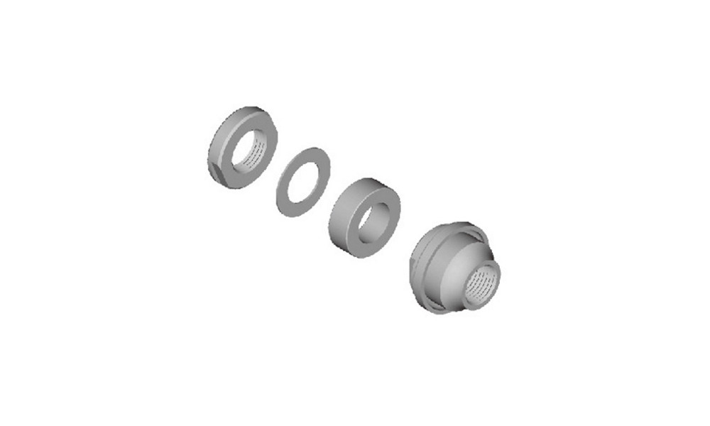 Konusas, poveržlė ir veržlė įvorei Shimano FH-M629 left hand 