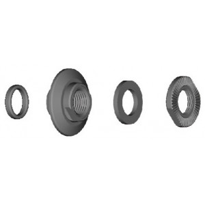 Konusas, poveržlė ir veržlė įvorei Shimano HB-M435/495 left hand