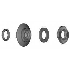 Konusas, poveržlė ir veržlė įvorei Shimano WH-6800-F left hand