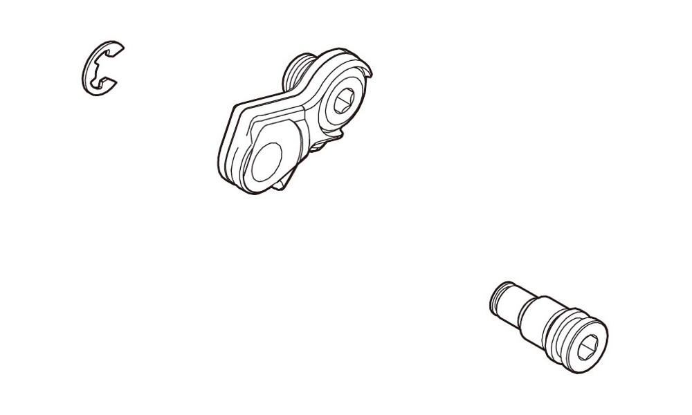 Galinio pavarų perjungėjo varžtas Shimano for RD-M781 with fitting parts 