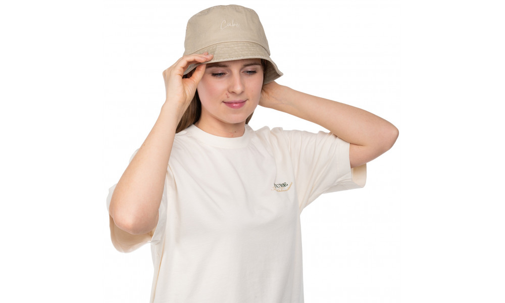 Skrybėlė Cube Bucket washed beige - 4