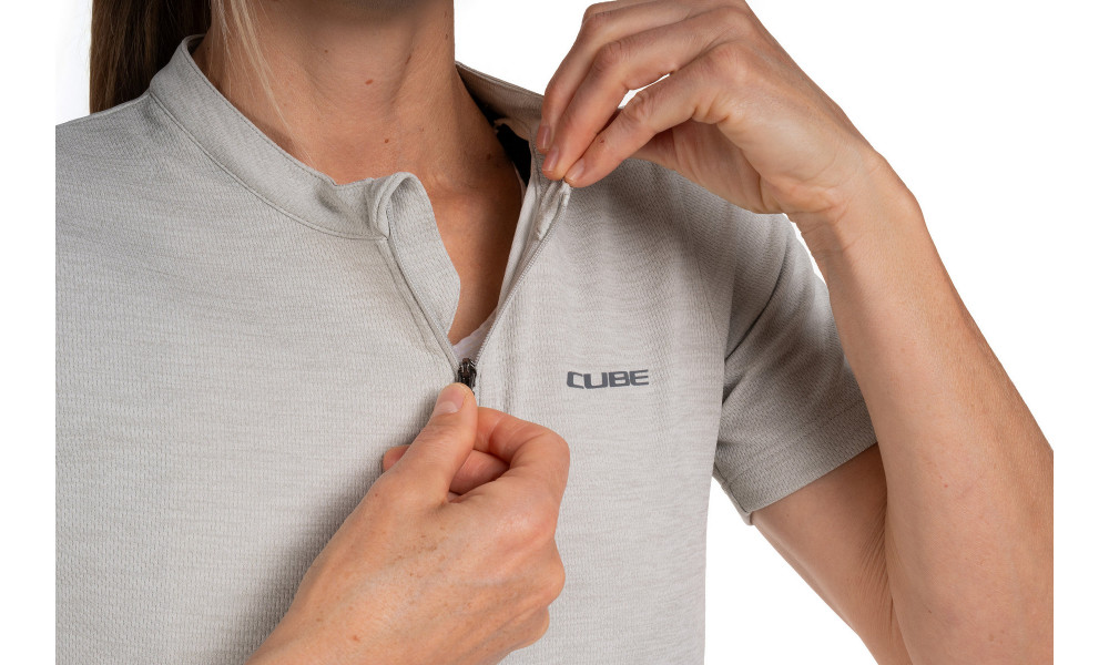 Dviratininko marškinėliai Cube Gravel WS Full Zip Cargo S/S blue - 5