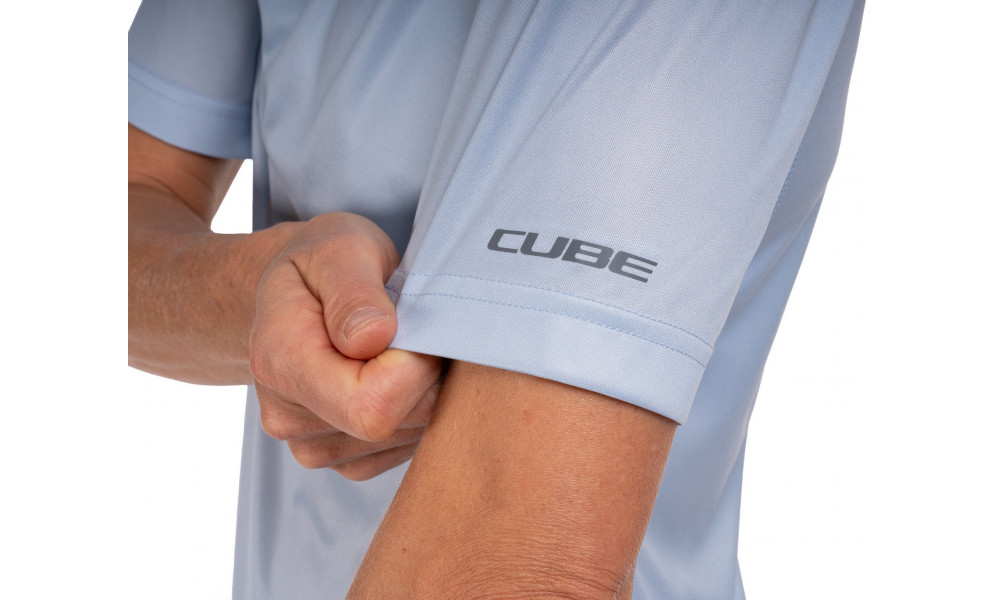 Dviratininko marškinėliai Cube WS Functional S/S bordeaux - 4