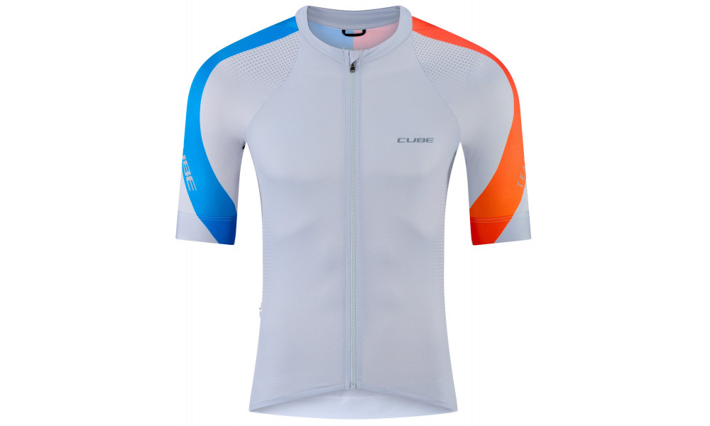 Dviratininko marškinėliai Cube Road/XC Teamline S/S white - 1