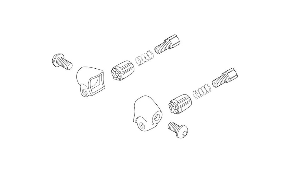 Stabdžių troselio reguliatorius Shimano SM-CS50 stopper for steel frames (pora) 