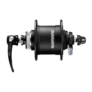 Priekinė įvorė dinama Shimano ALIVIO DH-T4050 6V/1.5W QR Disc CL 36H black