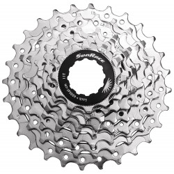 Galinis žvaigždžių blokas SunRace CSR86 8-speed nickel
