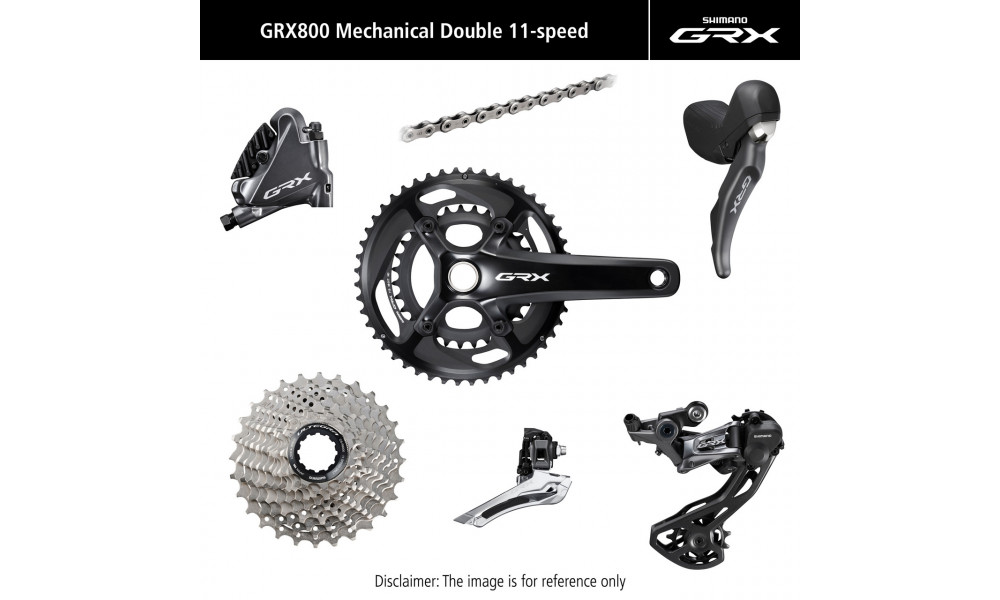 Važiuoklės dalių grupės komplektas Shimano GRX 810 175mm 11-speed 48x31T 