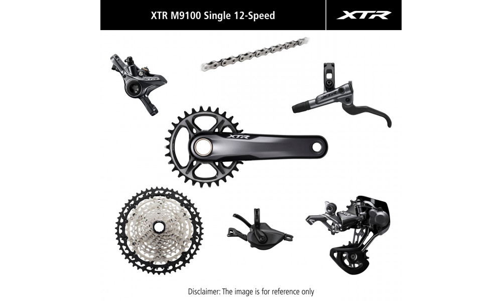 Važiuoklės dalių grupės komplektas Shimano XTR M9120 I-Spec EV 4-Piston 175mm 34T 