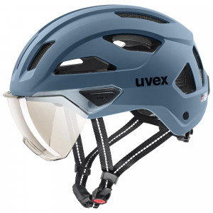 Šalmas Uvex stride visor stone blue matt