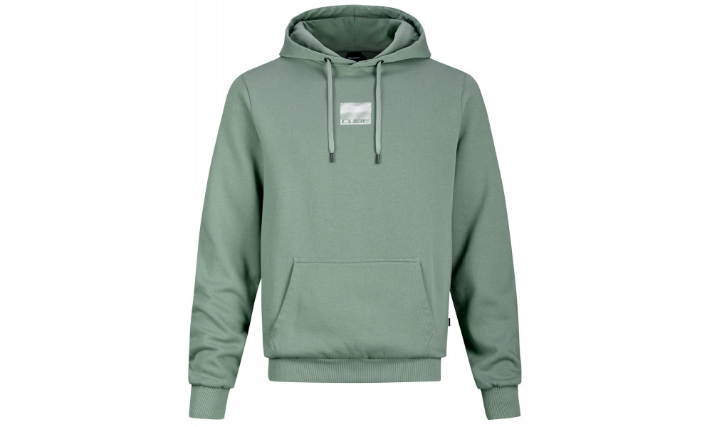 Megztinis su kapišonu Cube Organic Grid black - 1