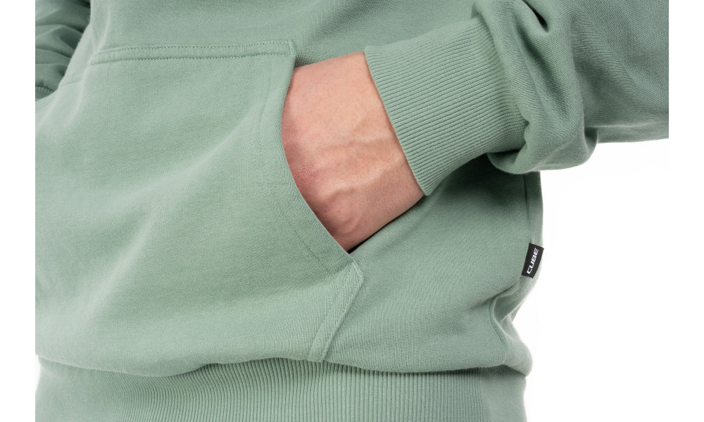 Megztinis su kapišonu Cube Organic Grid black - 4