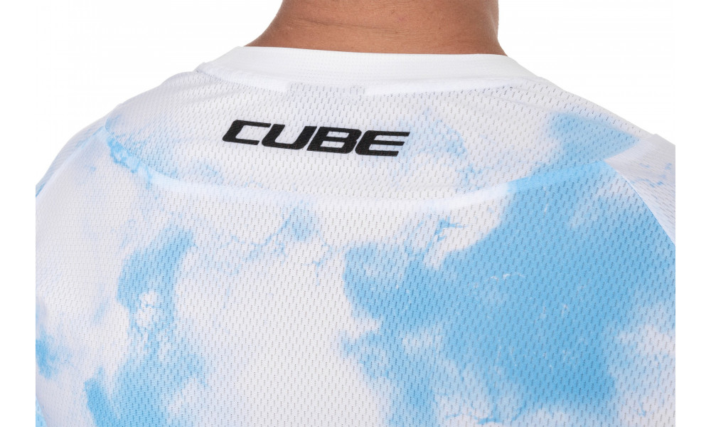 Dviratininko marškinėliai Cube MTB X Actionteam S/S blue'n'green - 3