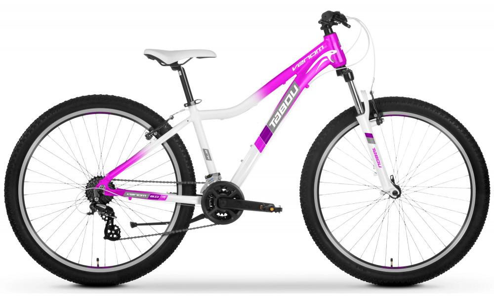 Dviratis Tabou Venom 2.0 W 27.5 pink-white 