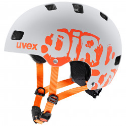 Šalmas Uvex Kid 3 dirtbike light gray-orange